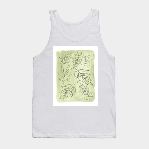 Green leaves 2 Tank Top by WhalesWay